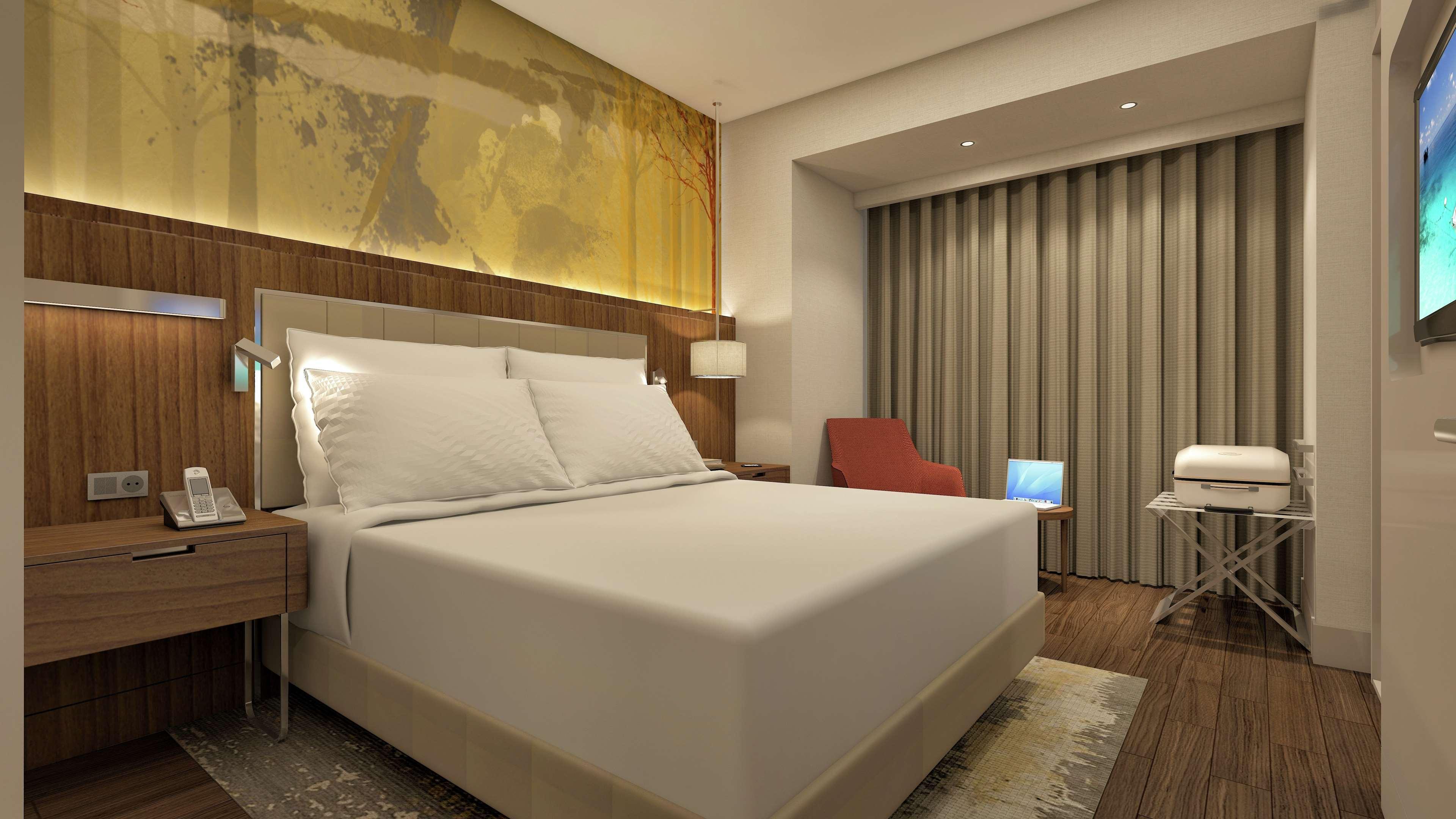 Doubletree By Hilton Skopje Hotel Bagian luar foto A room at the hotel